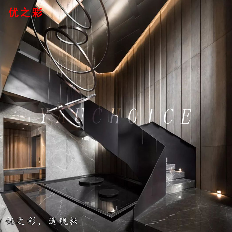 裝修中讓空間變大的魔術(shù)，用不銹鋼鏡面蜂窩板吊頂效果